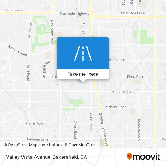 Valley Vista Avenue map