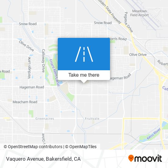 Vaquero Avenue map