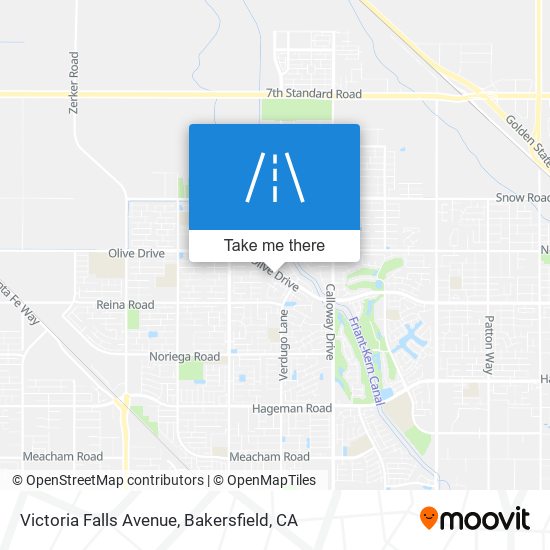 Victoria Falls Avenue map