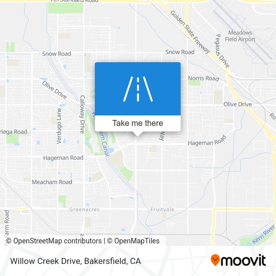 Willow Creek Drive map