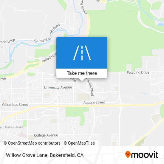 Willow Grove Lane map