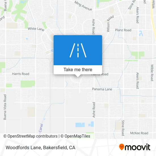 Woodfords Lane map
