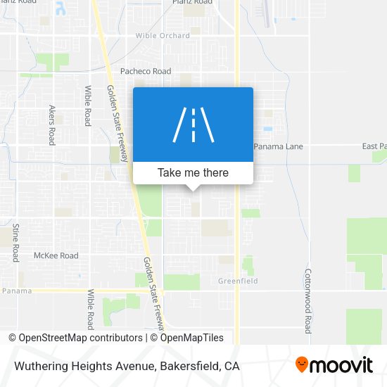Mapa de Wuthering Heights Avenue