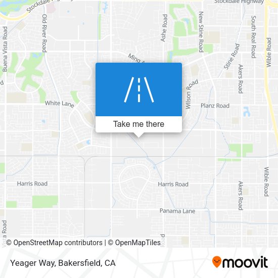 Yeager Way map