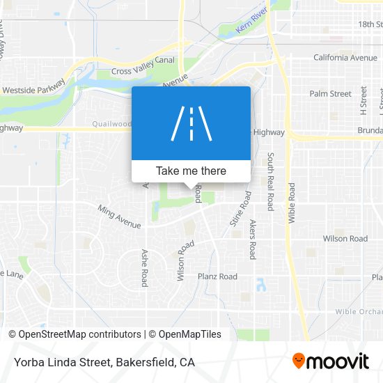 Mapa de Yorba Linda Street