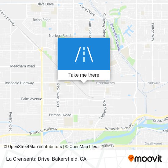 La Crensenta Drive map