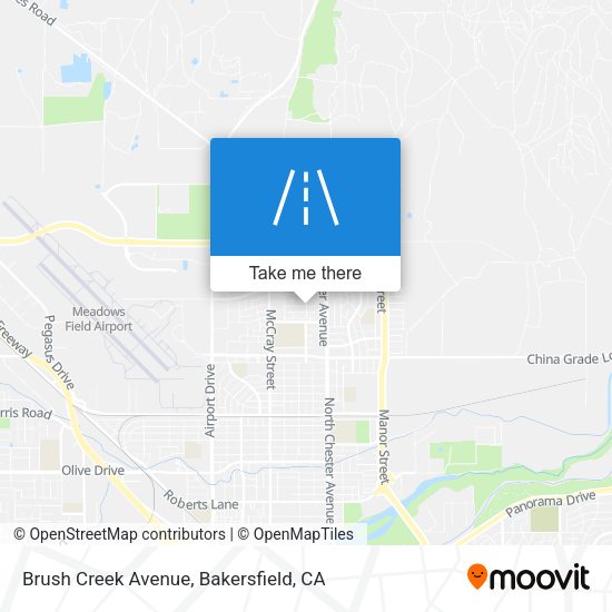 Brush Creek Avenue map