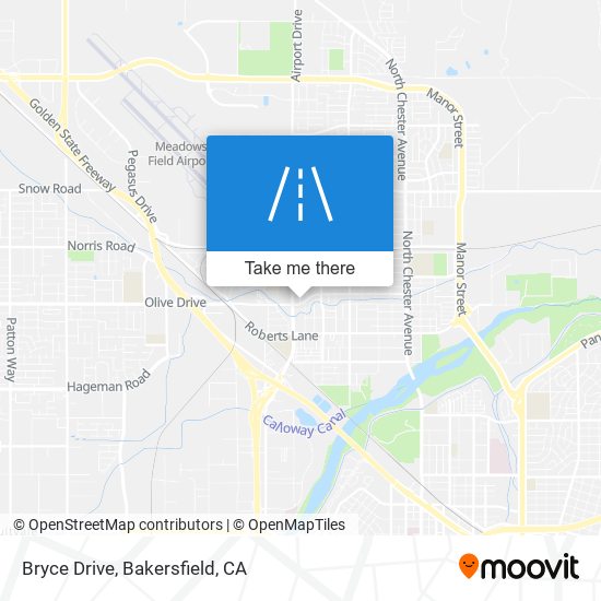 Bryce Drive map