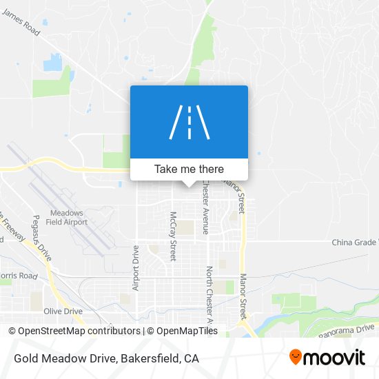 Gold Meadow Drive map