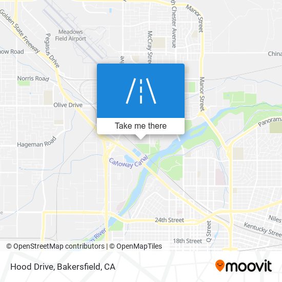 Hood Drive map