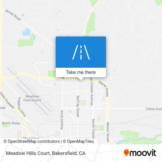 Meadow Hills Court map