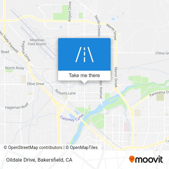 Oildale Drive map