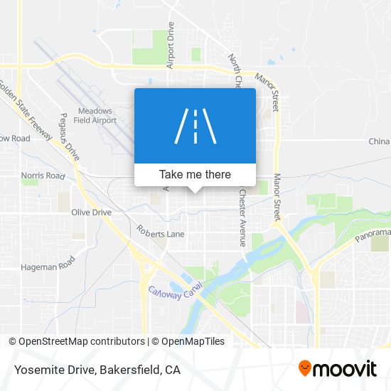 Yosemite Drive map
