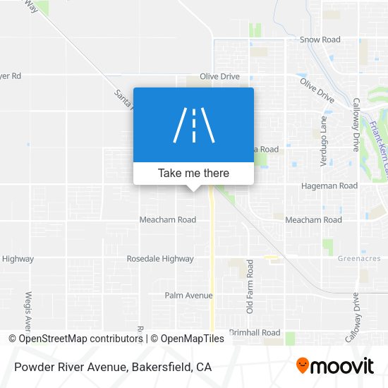Powder River Avenue map