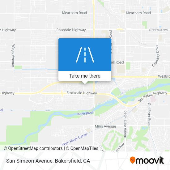 San Simeon Avenue map