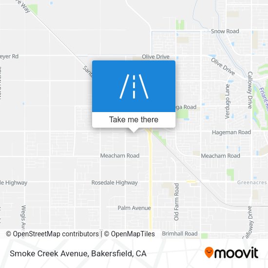 Smoke Creek Avenue map