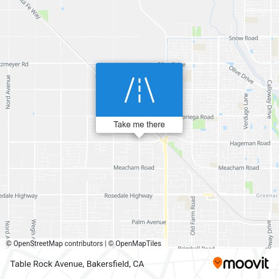 Table Rock Avenue map