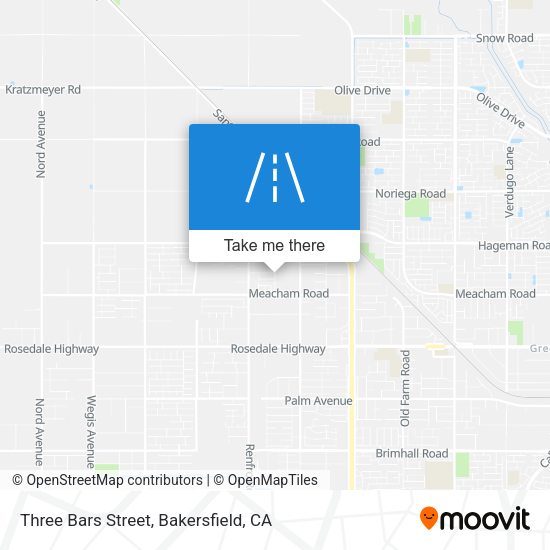 Mapa de Three Bars Street