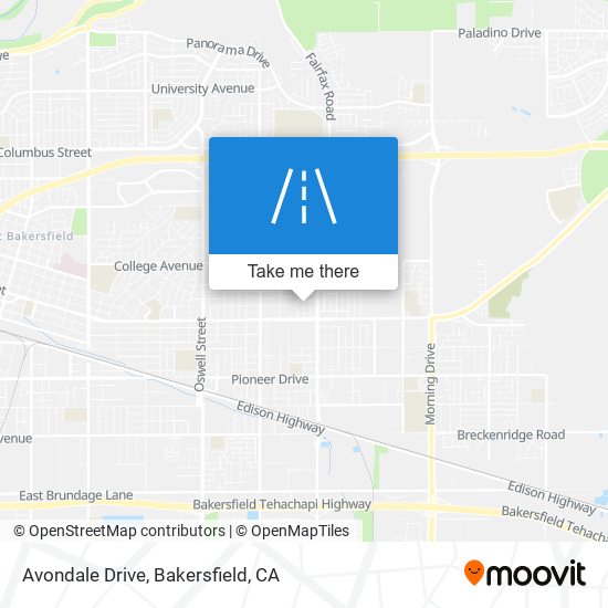 Avondale Drive map