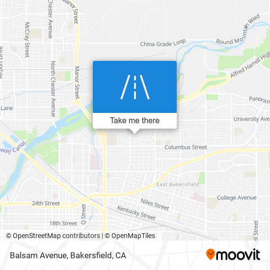 Balsam Avenue map