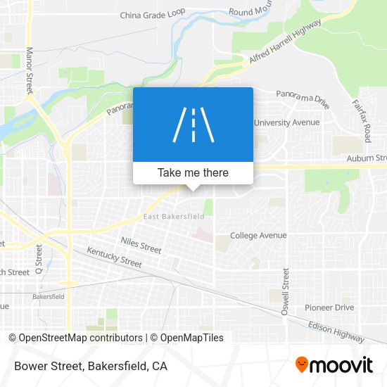 Bower Street map