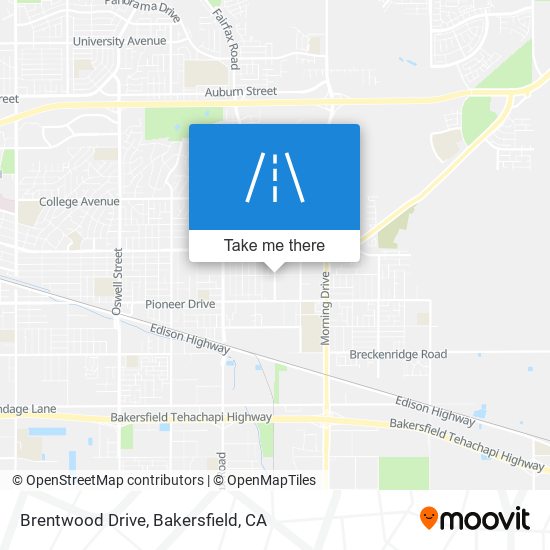 Brentwood Drive map