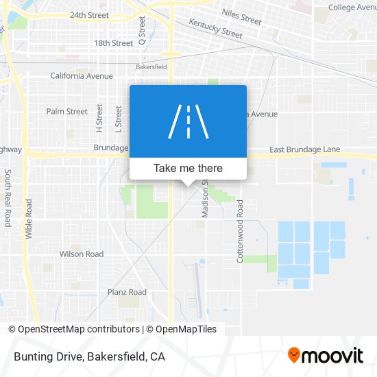 Bunting Drive map