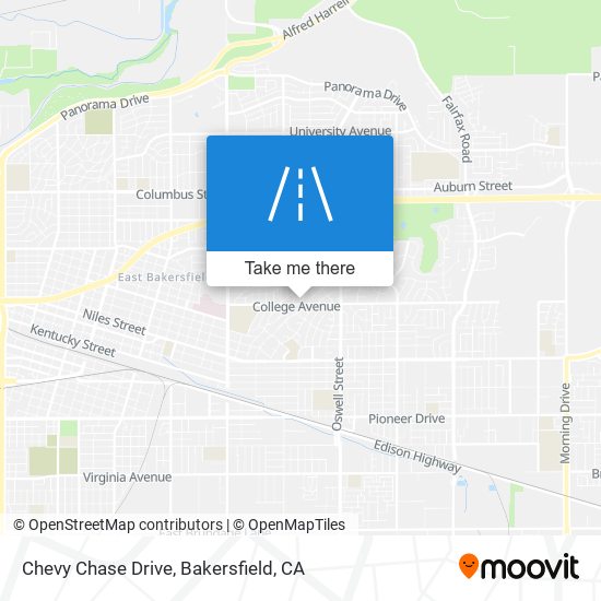 Chevy Chase Drive map