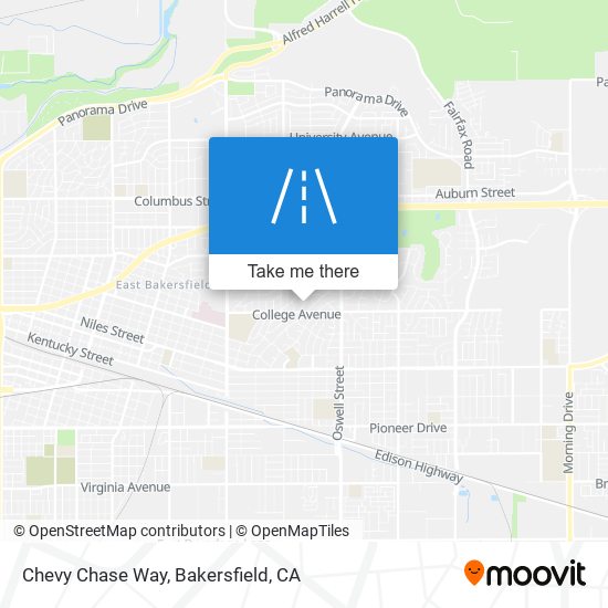 Mapa de Chevy Chase Way