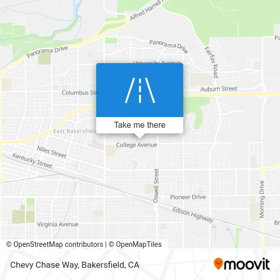 Chevy Chase Way map