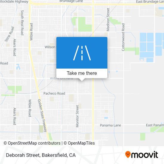 Deborah Street map