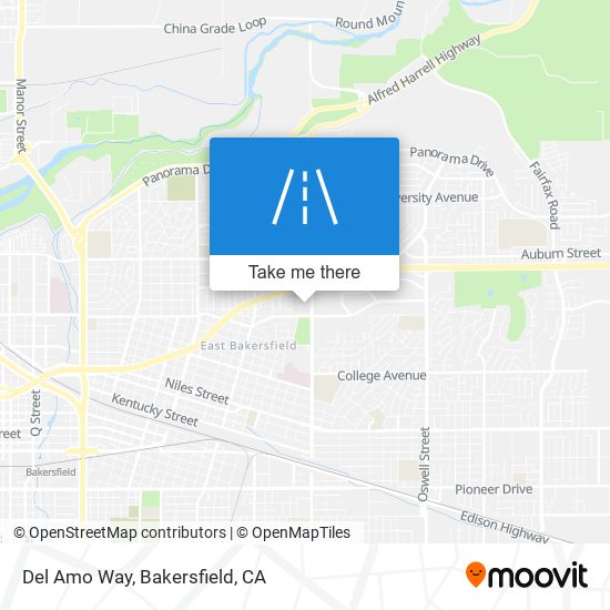 Del Amo Way map