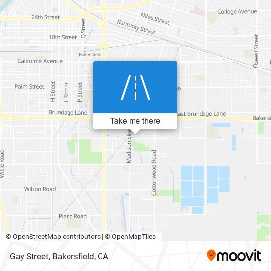 Gay Street map