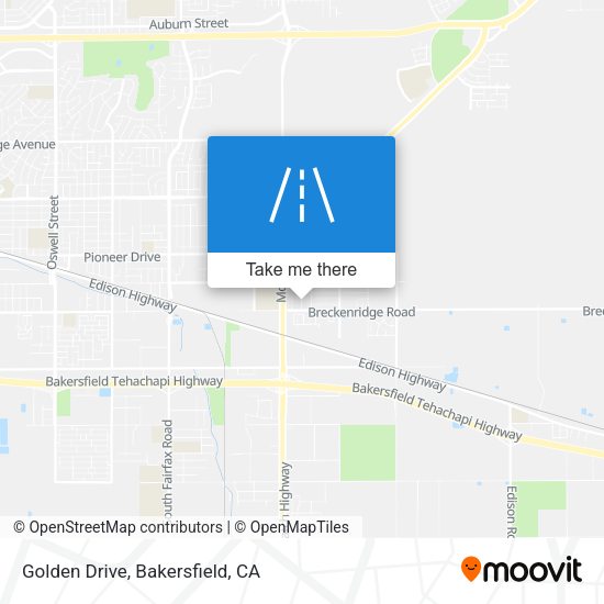 Golden Drive map