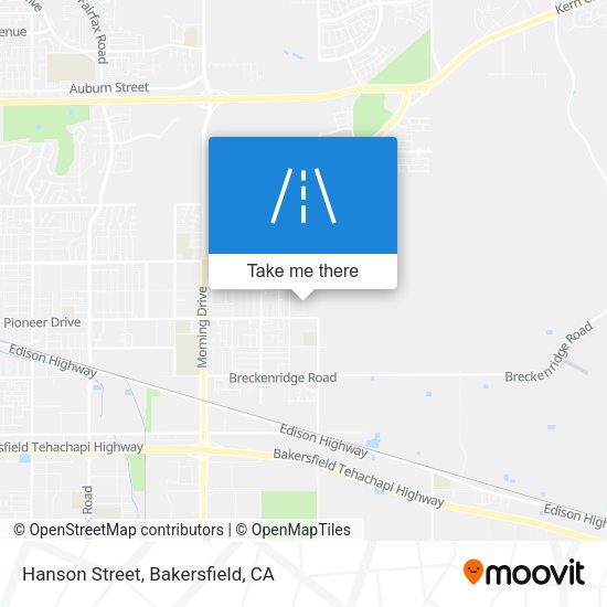 Hanson Street map