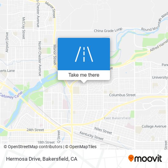 Hermosa Drive map