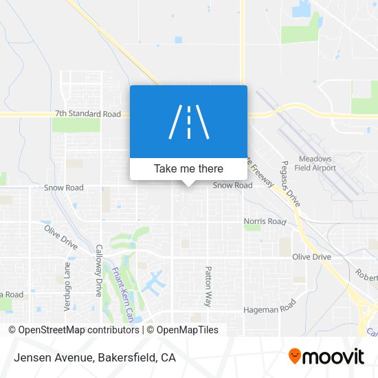 Mapa de Jensen Avenue