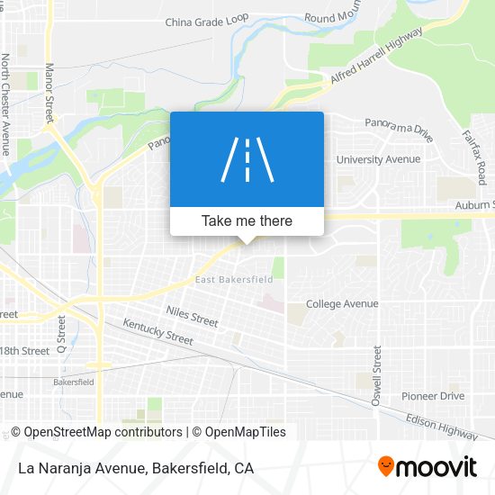 Mapa de La Naranja Avenue