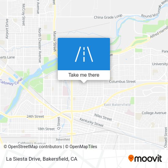 Mapa de La Siesta Drive