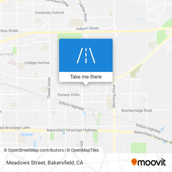 Meadows Street map