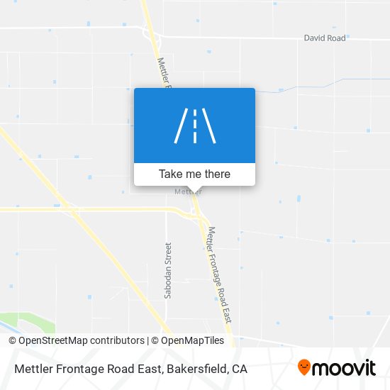 Mettler Frontage Road East map