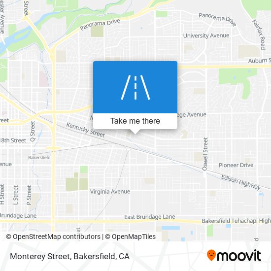 Monterey Street map