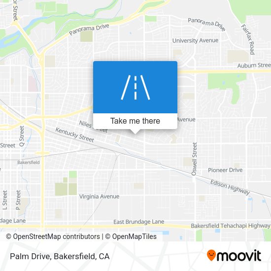Palm Drive map