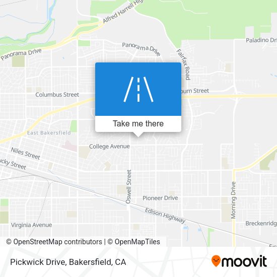 Mapa de Pickwick Drive
