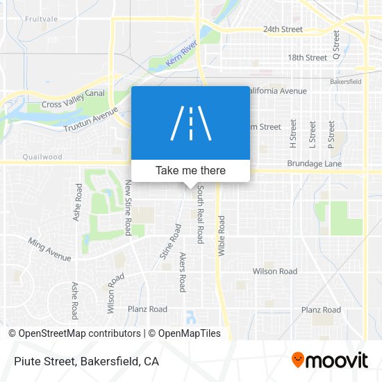 Piute Street map