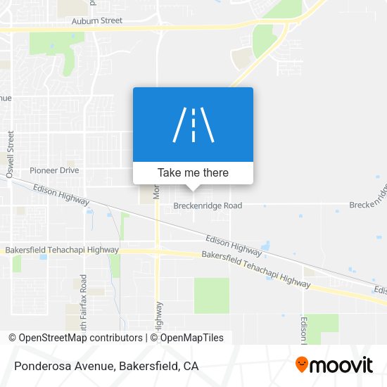 Mapa de Ponderosa Avenue