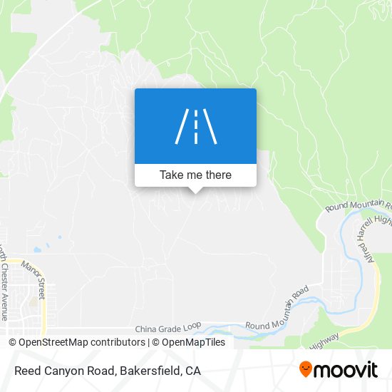 Reed Canyon Road map