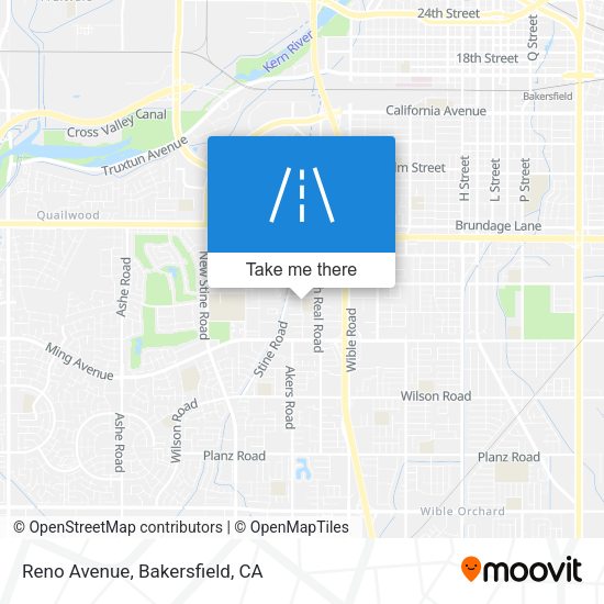 Mapa de Reno Avenue