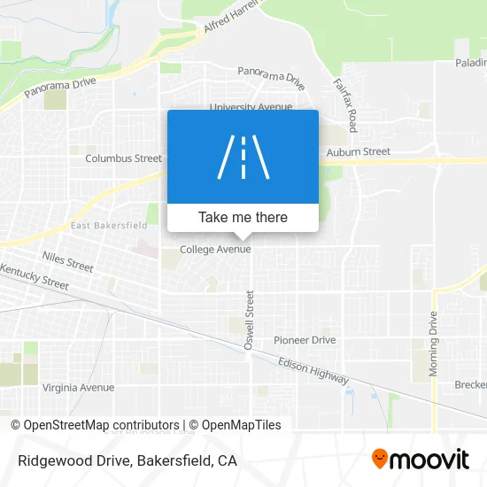 Ridgewood Drive map