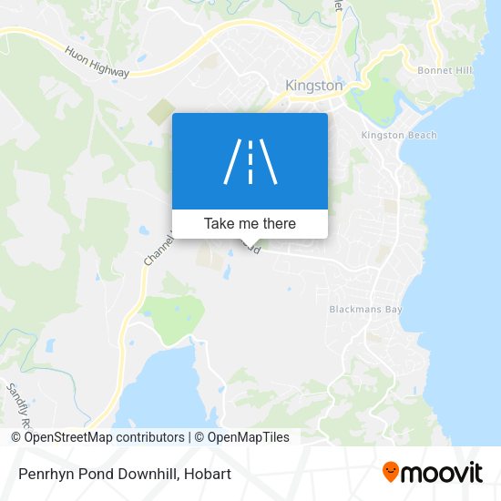 Penrhyn Pond Downhill map